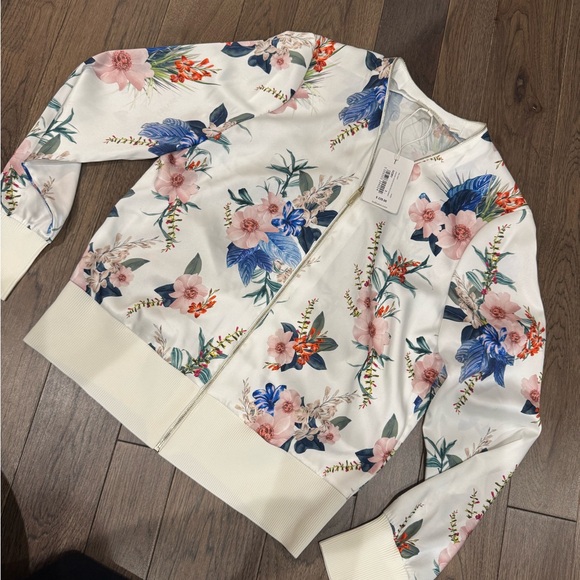 Ted Baker Jackets & Blazers - Ted Baker Floral Bomber Jacket - White and Multicolor NWT